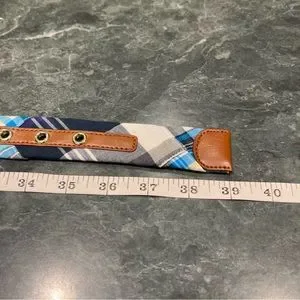 Talbots | Accessories | Talbots Blue Plaid Belt Size Small 0  display picture 2